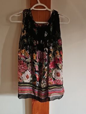 Elena Baldi Floral Silk Top - Made in Italy